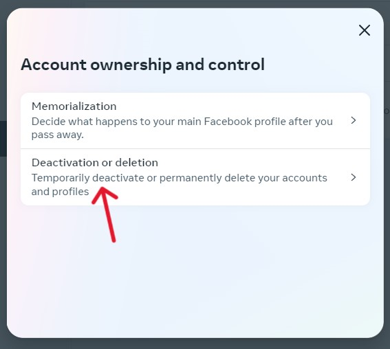 Facebook Delete Account - Step 22