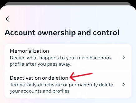 Facebook Delete Account - Step 5