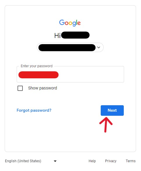 Google Delete Account - Step 3