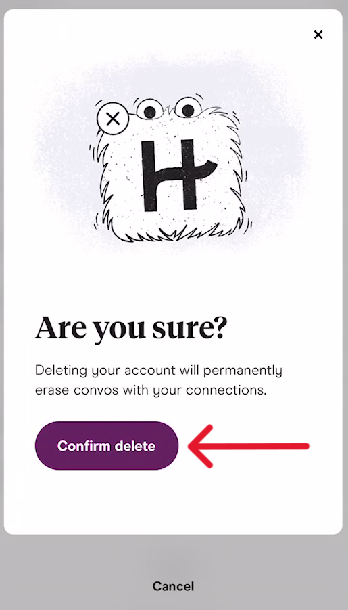 Hinge Delete Account - Step 5