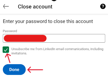 LinkedIn Delete Account - Step 15