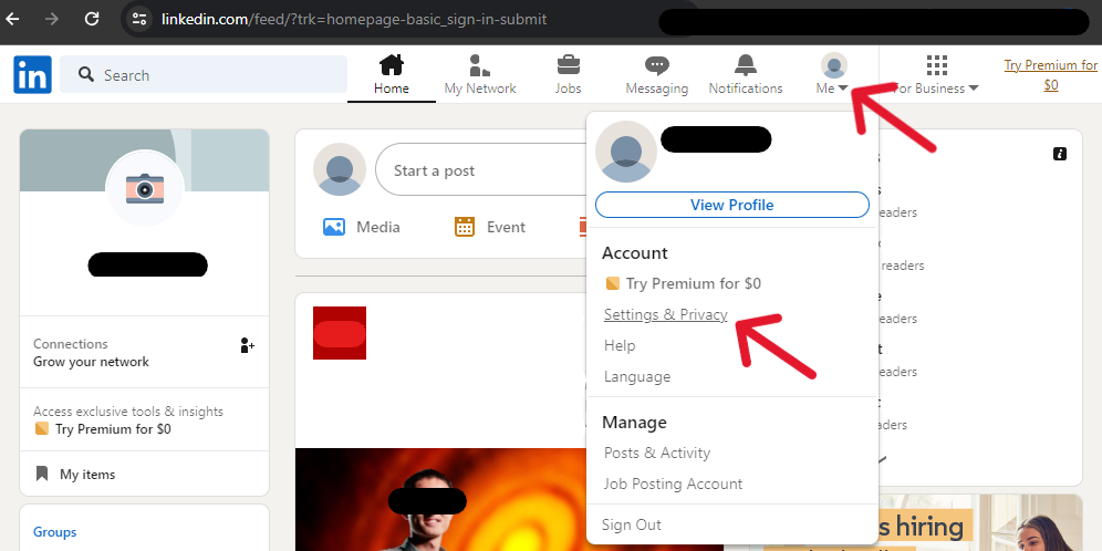 LinkedIn Delete Account - Step 3