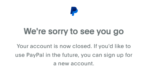 PayPal Delete Account - Step 6