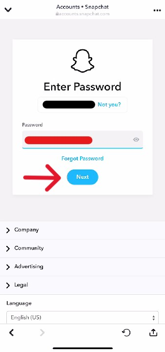 Snapchat Delete Account - Step 12