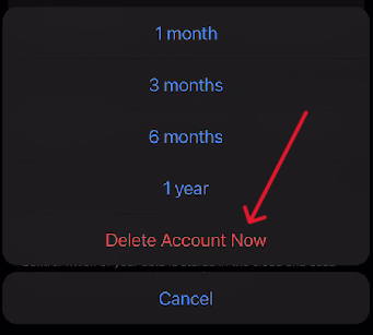 Telegram Delete Account - Step 10