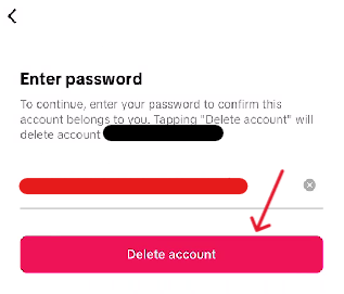 TikTok Delete Account - Step 14