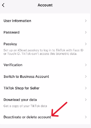 TikTok Delete Account - Step 15