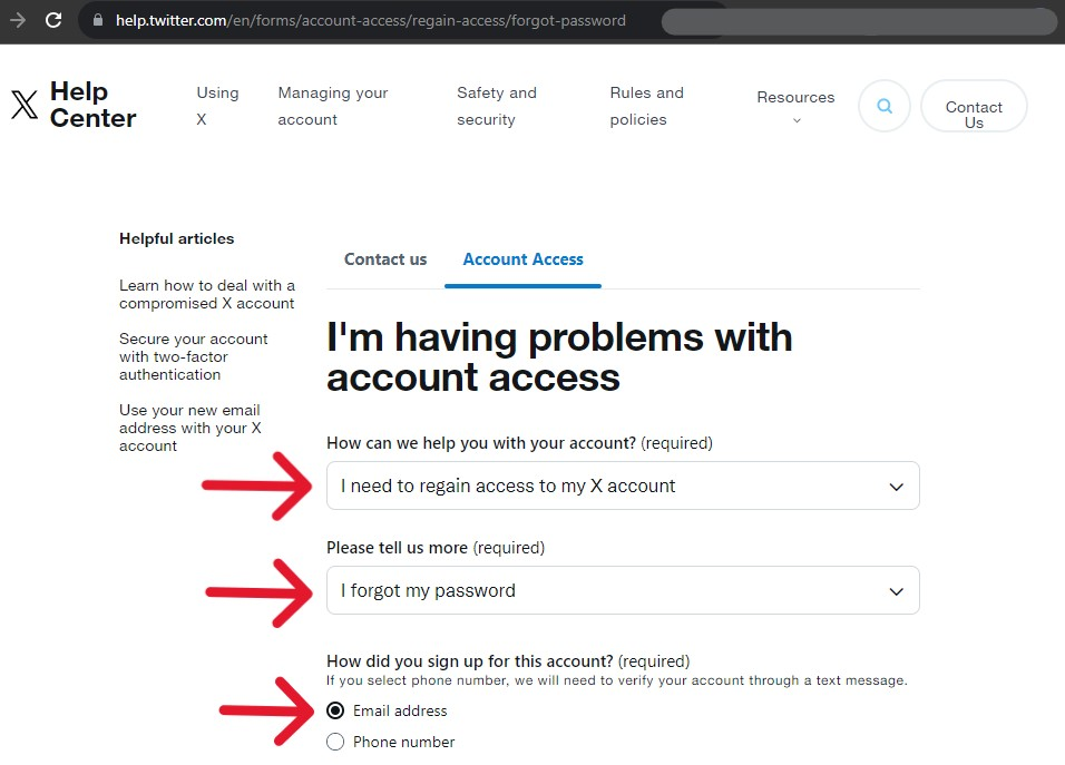 Twitter / X Delete Account - Step 10