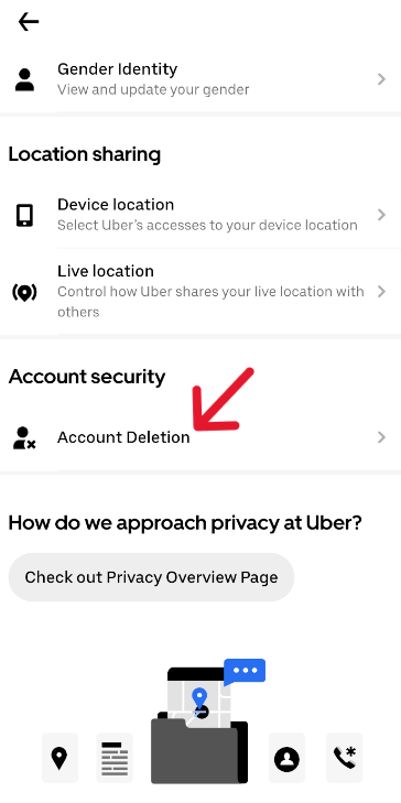 Uber Delete Account - Step 11