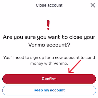 Venmo Delete Account - Step 13